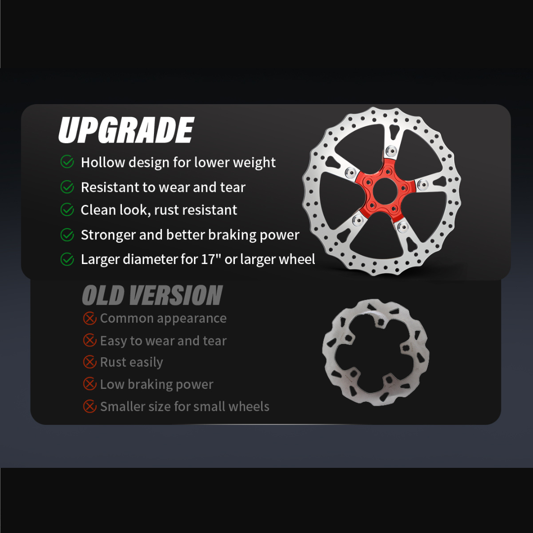 14" Front Brake Dual Disc Floating Rotors for Harley 2008-Later Touring