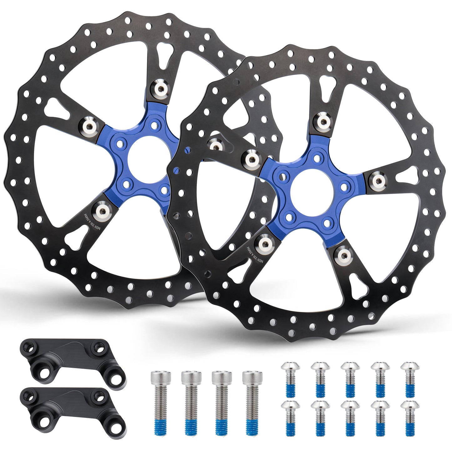 14" Front Brake Dual Disc Floating Rotors for Harley 2008-Later Touring