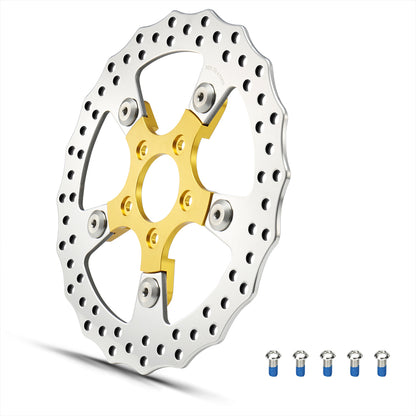 11.8" Hand-polished Front Brake Disc Rotors for Harley 2006-2017 Dyna/2015-Later Softail/2014-Later Sportster