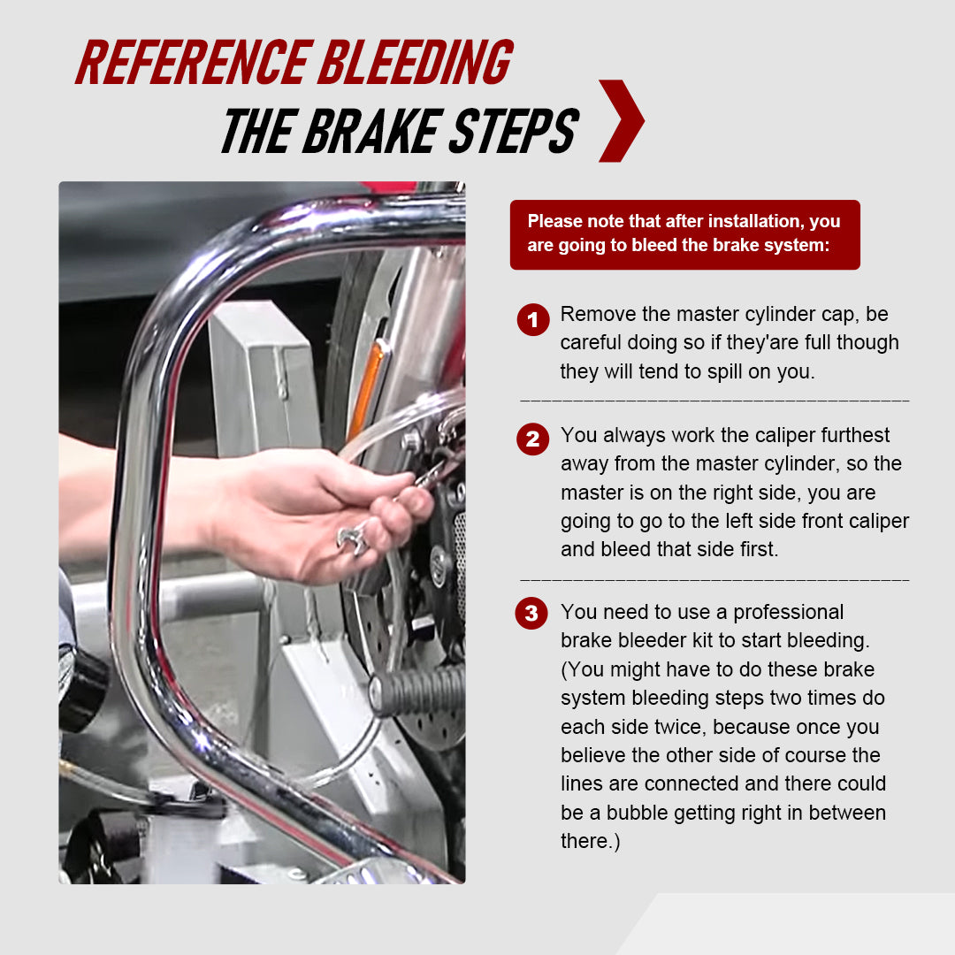 12"/14" Front Brake Lines Oil Hose for 2018-Later Harley Softail with ABS