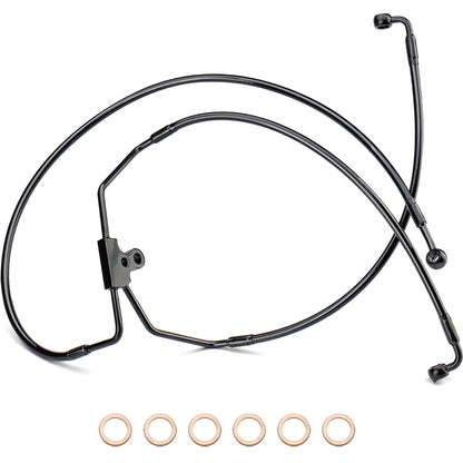 Front Brake Lines for 1996-2013 Harley Touring without ABS