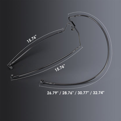 Front Brake Lines for 1996-2013 Harley Touring without ABS