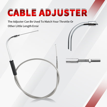 Throttle Cable Kits for 2007-2015 Harley Dyna/Softail/Sportsters