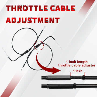 Throttle Cable Kits for 2007-2015 Harley Dyna/Softail/Sportsters