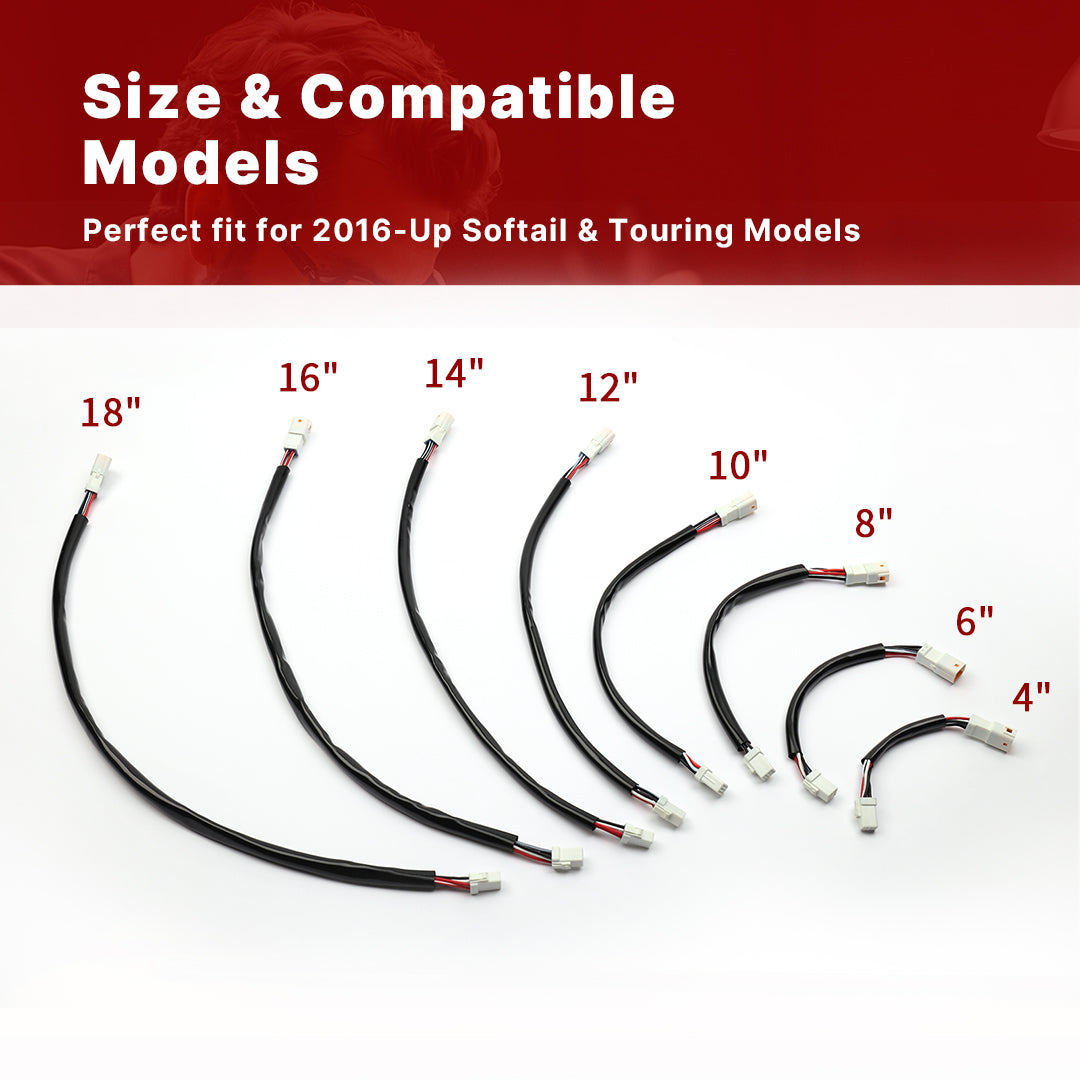 Electronic Throttle Wiring Extension Kits for 2016-Later Harley Softail Touring