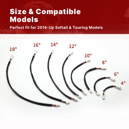 Electronic Throttle Wiring Extension Kits for 2016-Later Harley Softail Touring