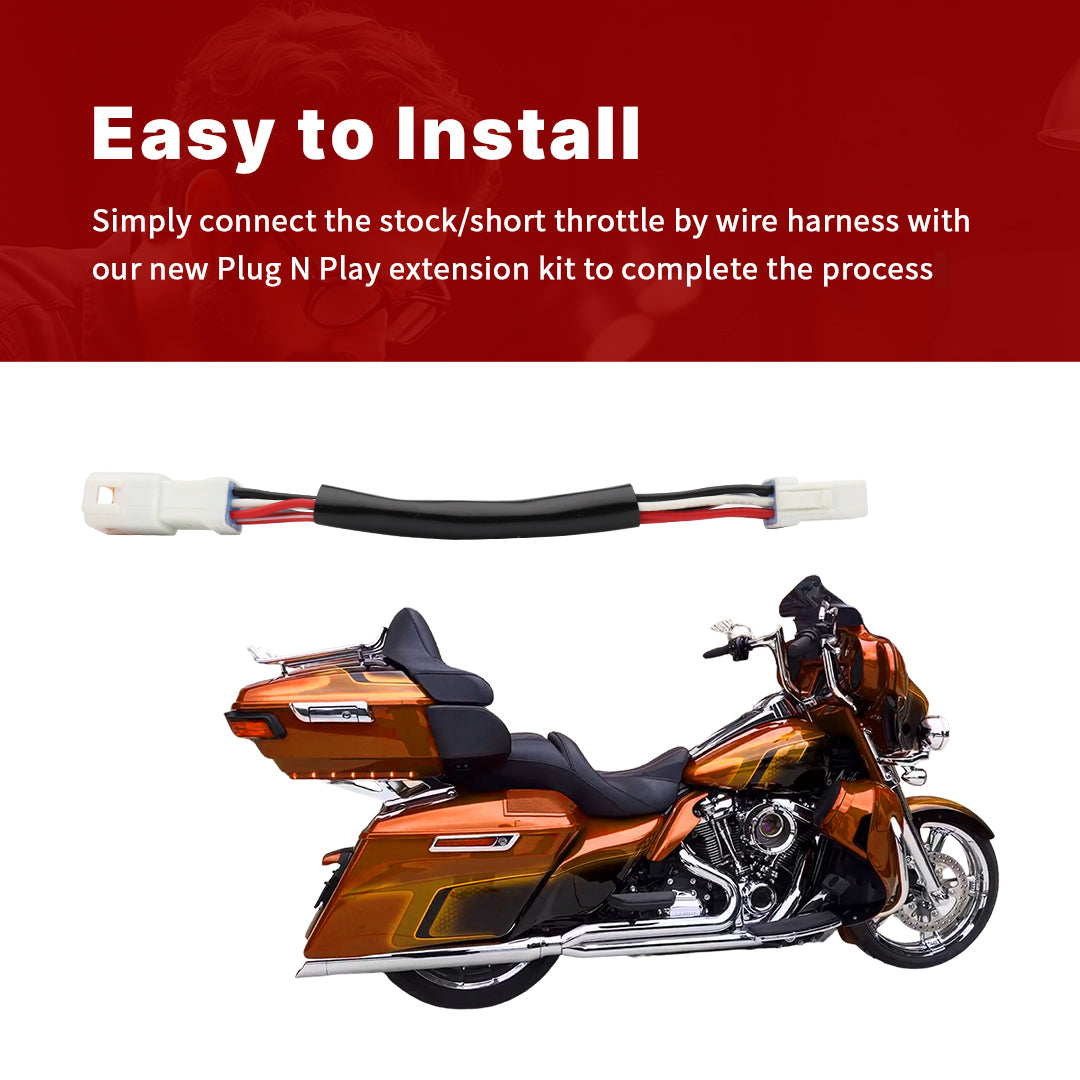 Electronic Throttle Wiring Extension Kits for 2016-Later Harley Softail Touring