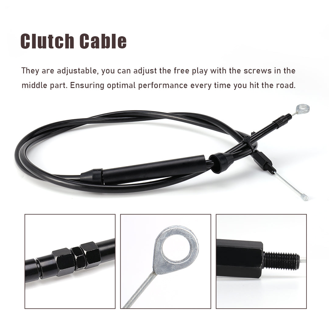 Handlebar Extended CAN-Bus Wiring Clutch Brake Line Throttle Cables and Turn Signal Harness for 2007-2010 Harley Softail
