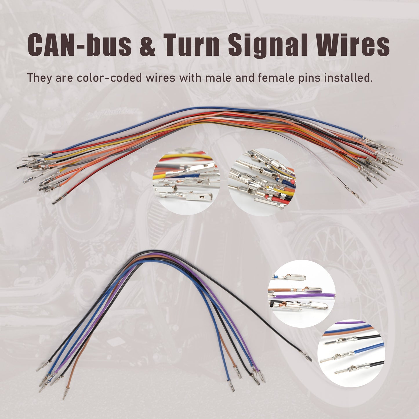 Handlebar Extended CAN-Bus Wiring Clutch Brake Line Throttle Cables and Turn Signal Harness for 2007-2010 Harley Softail