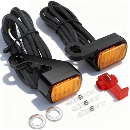 Front LED Turn Signals for Harley 1996-2017 Dyna/Softail/Sportster