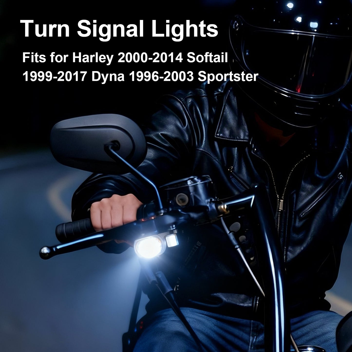 Front LED Turn Signals for Harley 1996-2017 Dyna/Softail/Sportster