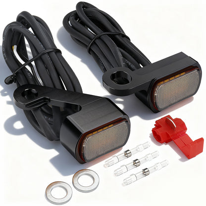Front LED Turn Signals for Harley 1996-2017 Dyna/Softail/Sportster