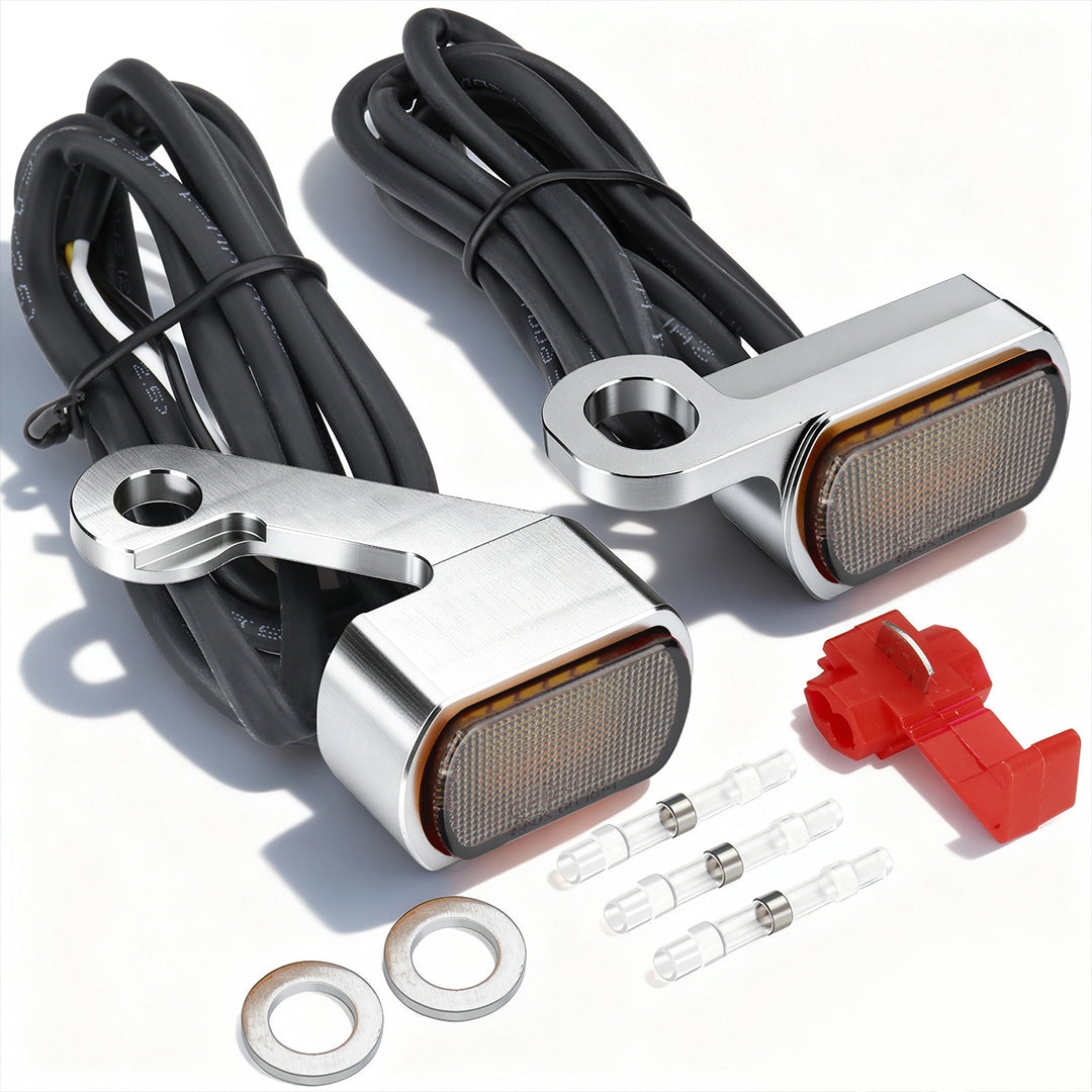 Front LED Turn Signals for Harley 1996-2017 Dyna/Softail/Sportster