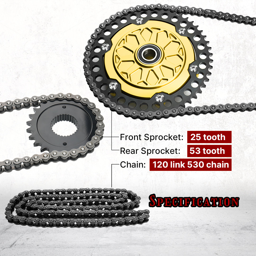 Belt Chain Drive Conversion Kit for 2009-Later Harley Touring