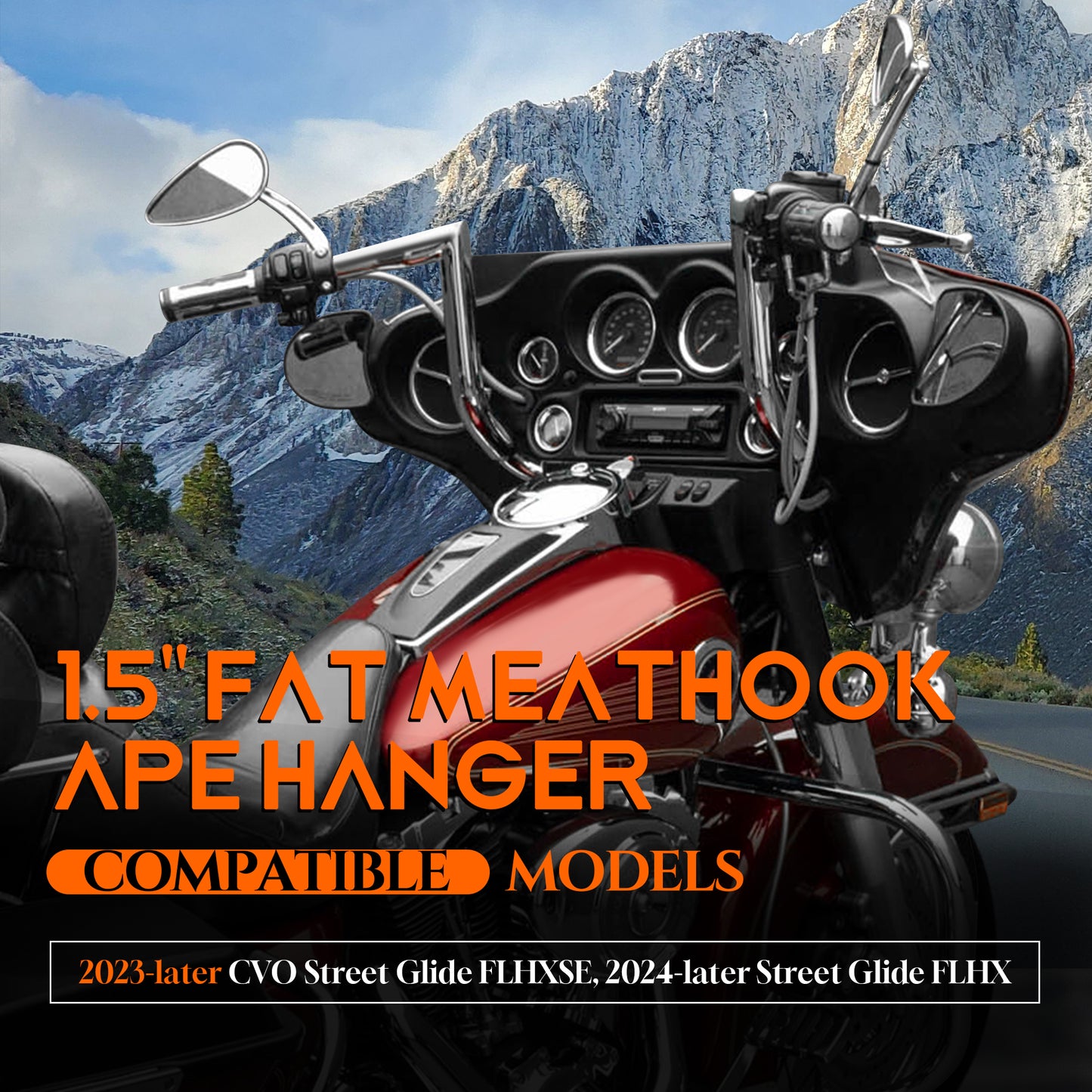 10"/12"/14" Handlebars for 2023-Later Harley Street Glide