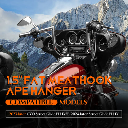 10"/12"/14" Handlebars for 2023-Later Harley Street Glide