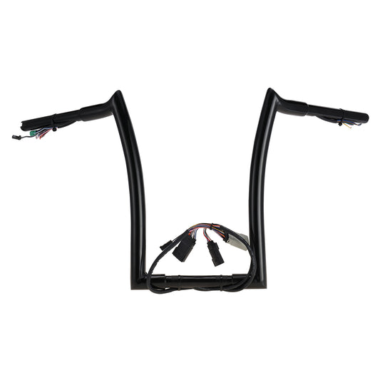 12"/14"/16" Meathook Prewired Handlebars 1.25" fat for 2008-2013 Harley Touring Road Glide