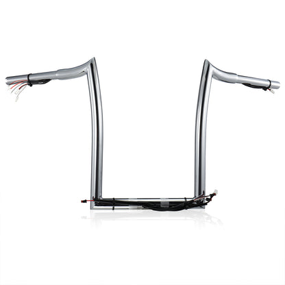 12"/14"/16" Meathook 1.25" Prewired Handlebars for 2016-2023 Harley Touring Road Glide