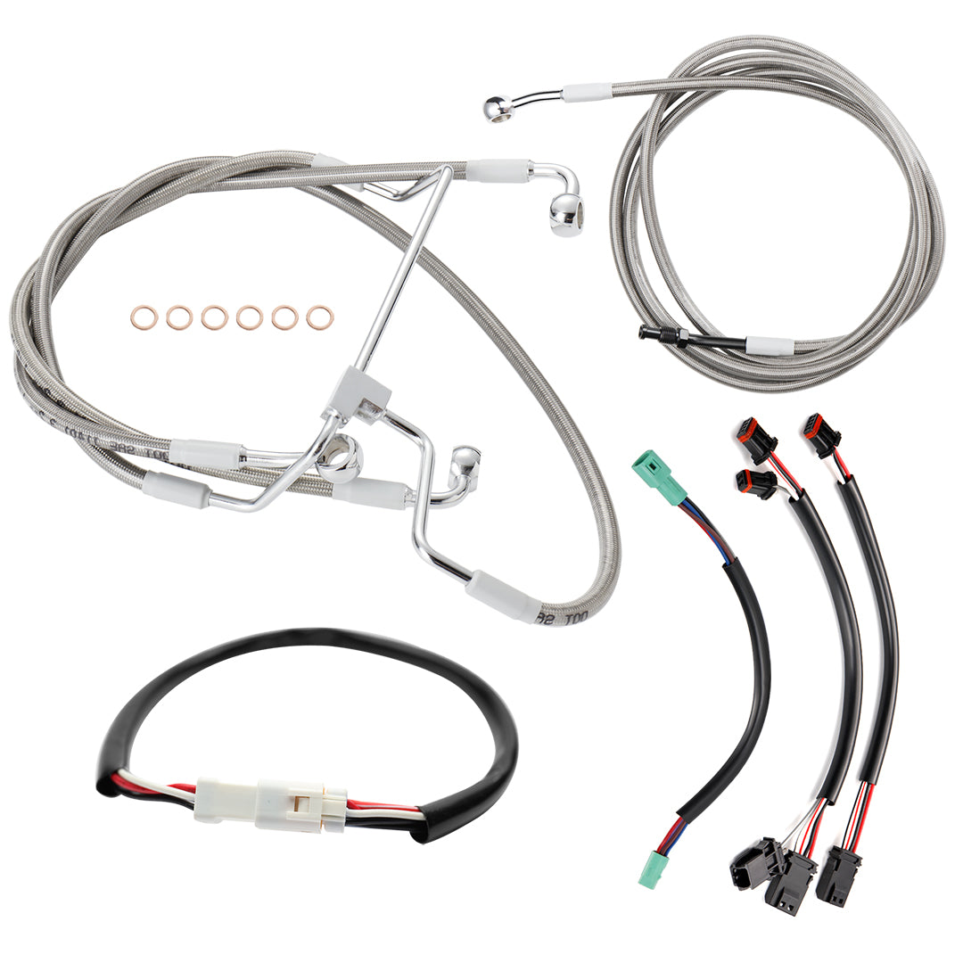 12"/14"/16" Extended Clutch Cable kits for 2014-2015 Harley Touring without ABS