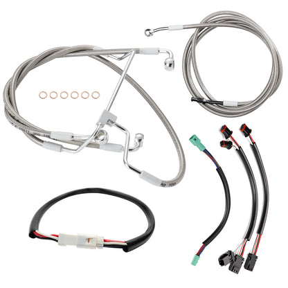 12"/14"/16" Extended Clutch Cable kits for 2014-2015 Harley Touring without ABS