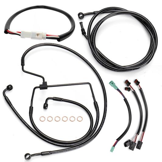 12"/14"/16" Extended Clutch Cable kits for 2014-2015 Harley Touring without ABS