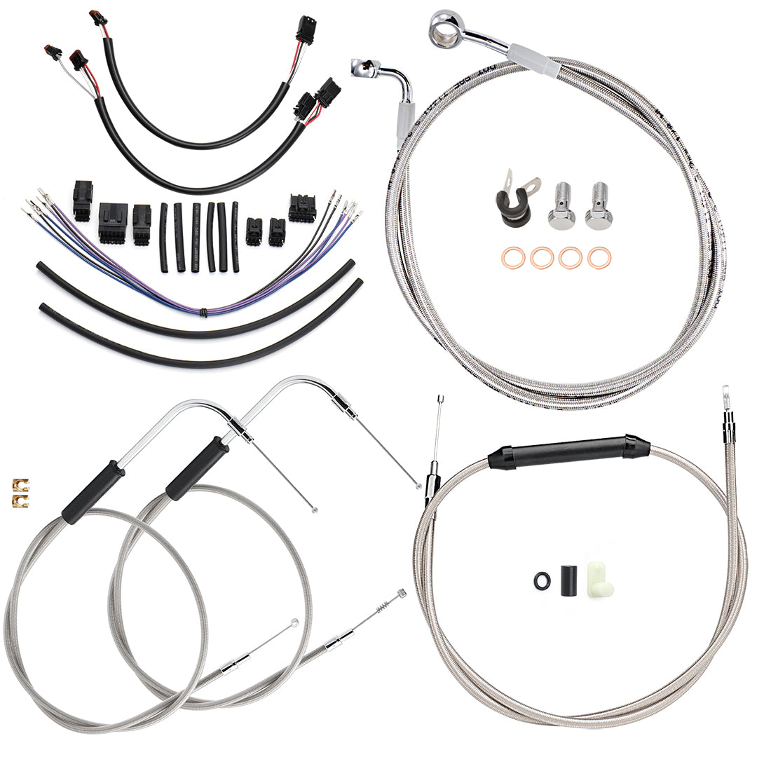12"/14"/16" Handlebars Extended Wire Kit for 2011-2015 Harley Softail without ABS