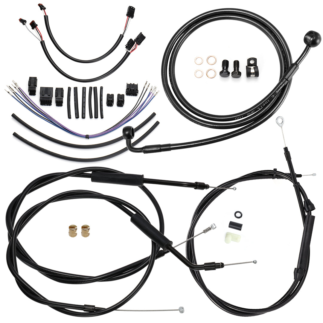 12"/14"/16" Handlebars Extended Wire Kit for 2011-2015 Harley Softail without ABS