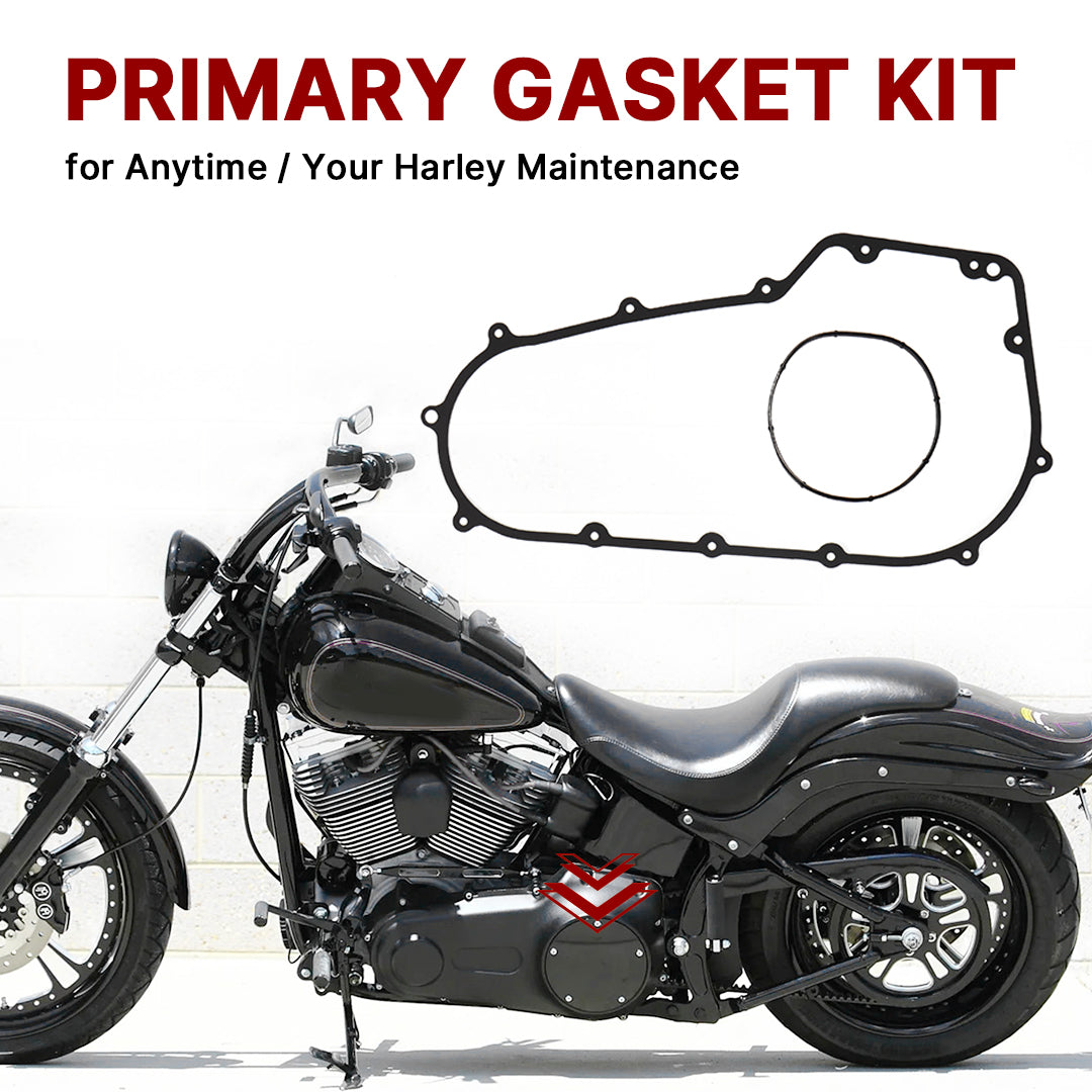 Primary Gasket Kit Clutch Cover Seal for Harley 2007-2017 Softail and 2006-2017 Dyna