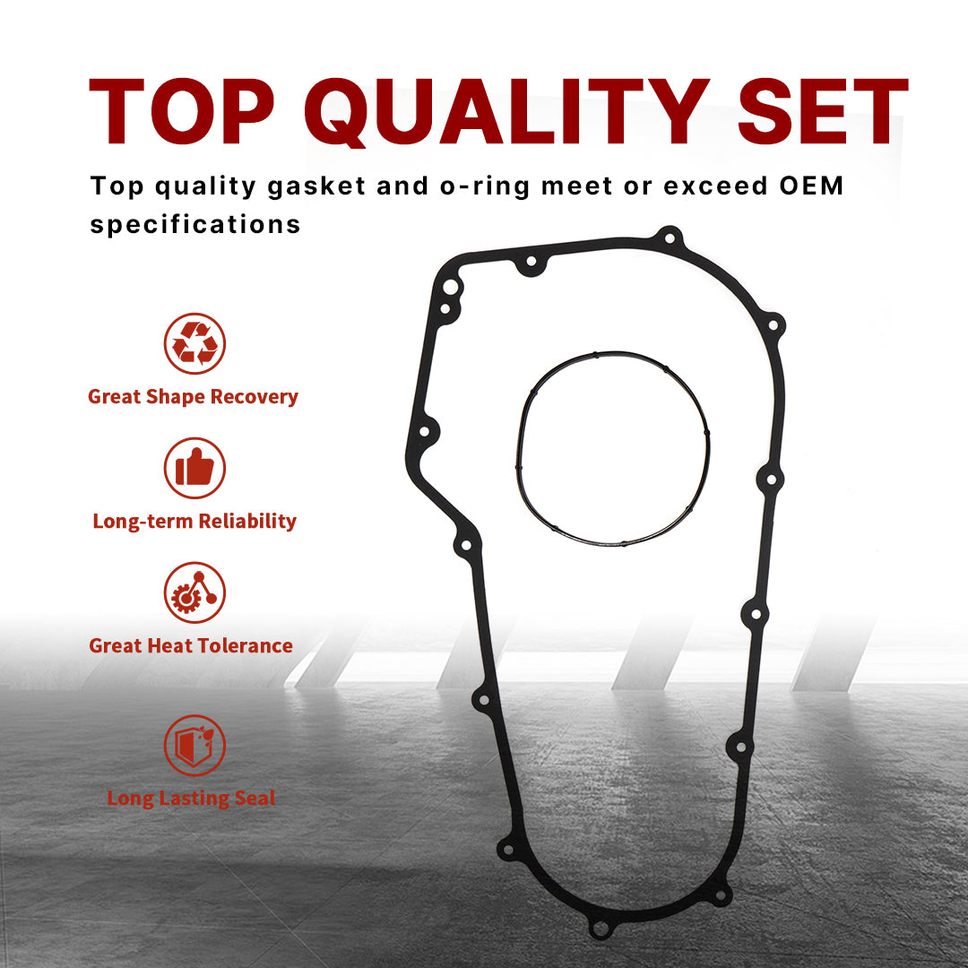 Primary Gasket Kit Clutch Cover Seal for Harley 2007-2017 Softail and 2006-2017 Dyna