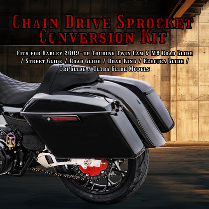 Belt Chain Drive Conversion Kit for 2009-Later Harley Touring