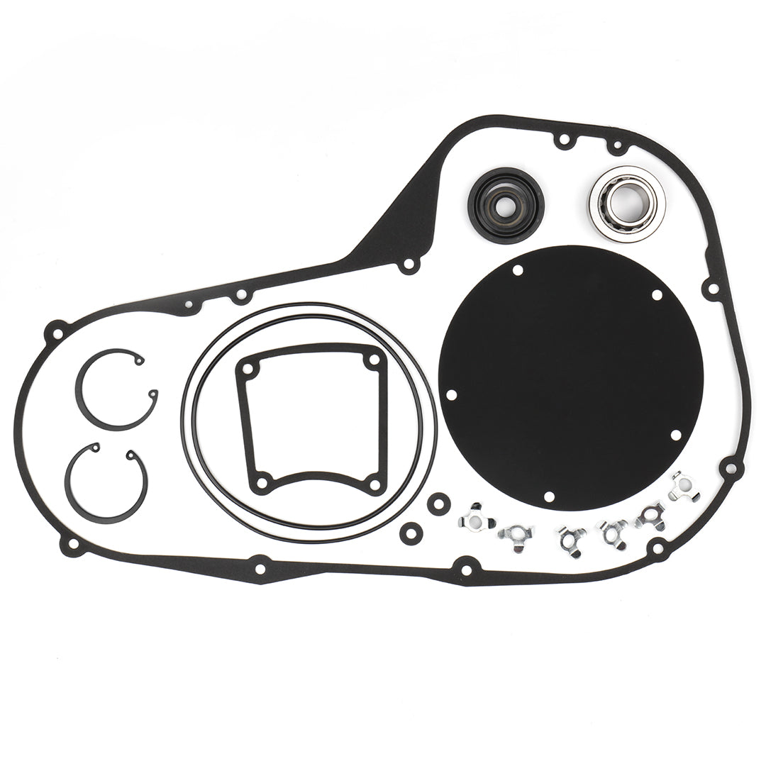 Primary Cover Gasket & Inner Primary Bearing Replacement Seal Kit for 1999-2006 Harley Touring