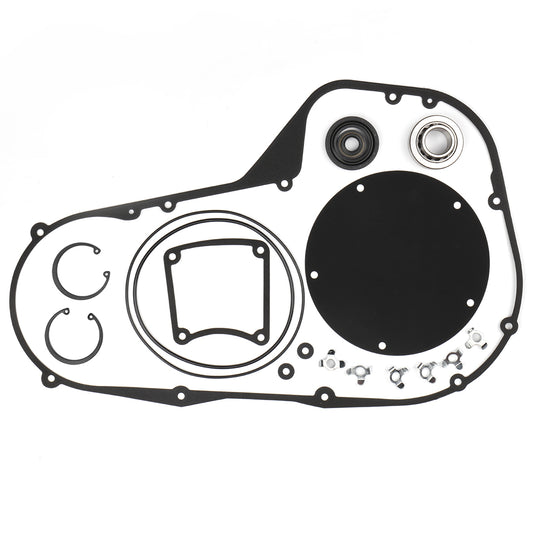 Primary Cover Gasket & Inner Primary Bearing Replacement Seal Kit for 1999-2006 Harley Touring