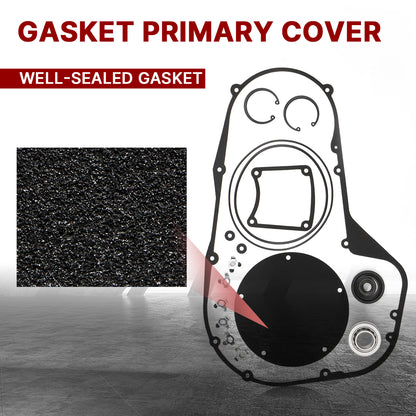 Primary Cover Gasket & Inner Primary Bearing Replacement Seal Kit for 1999-2006 Harley Touring
