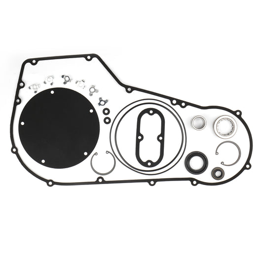 Primary Cover Gasket & Inner Primary Bearing Replacement Seal Kit for Harley 1994-2006 Softail & 1994-2005 Dyna