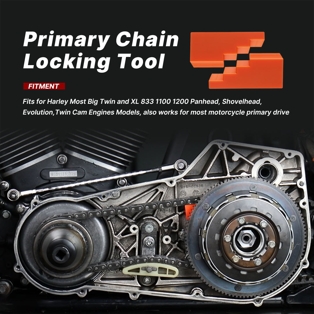 Universal Primary Drive Locking Tools 2pcs Motorcycle Transmissions Chains Locking Tool