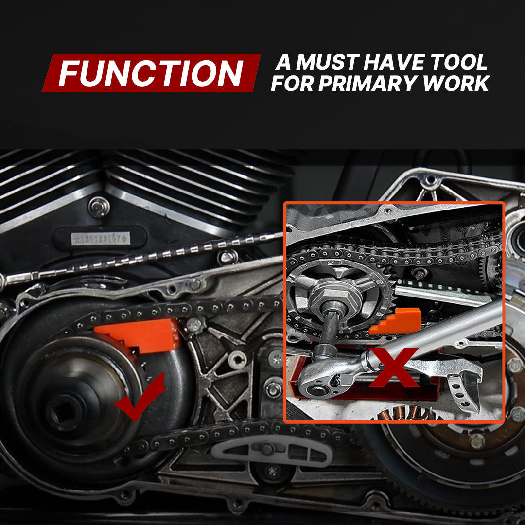 Universal Primary Drive Locking Tools 2pcs Motorcycle Transmissions Chains Locking Tool