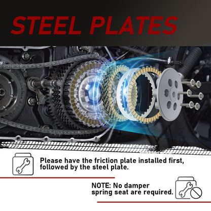 Clutch Plates kits for 1999-2017 Harley Softail/Dyna/Touring