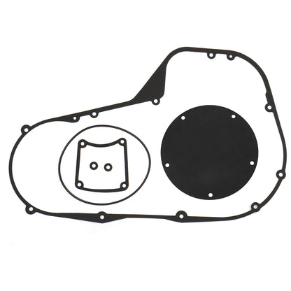 Twin Cam Touring Primary Cover Gasket Clutch Inspection Seal Set for 1999-2006 Harley Touring