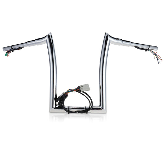 12"/14"/16" Meathook Prewired Handlebars for 2008-2013 Harley Road Glide