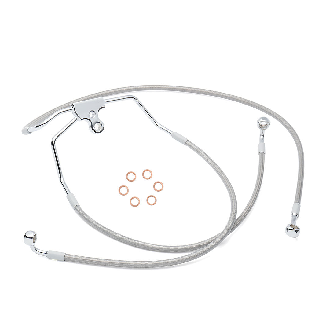 12"/14"/16" Ape hanger Extension Brake Line for 1994-2007 Harley Touring without ABS