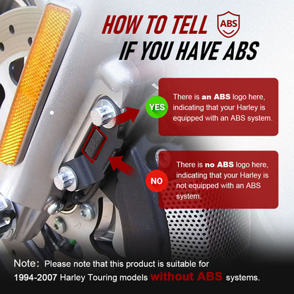 12"/14"/16" Ape hanger Extension Brake Line for 1994-2007 Harley Touring without ABS