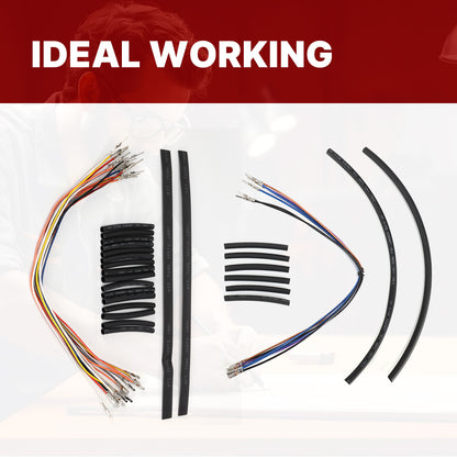 16 inch Ape Hanger Extension Cables Kit for 2007-2013 Harley Sportster XL without ABS