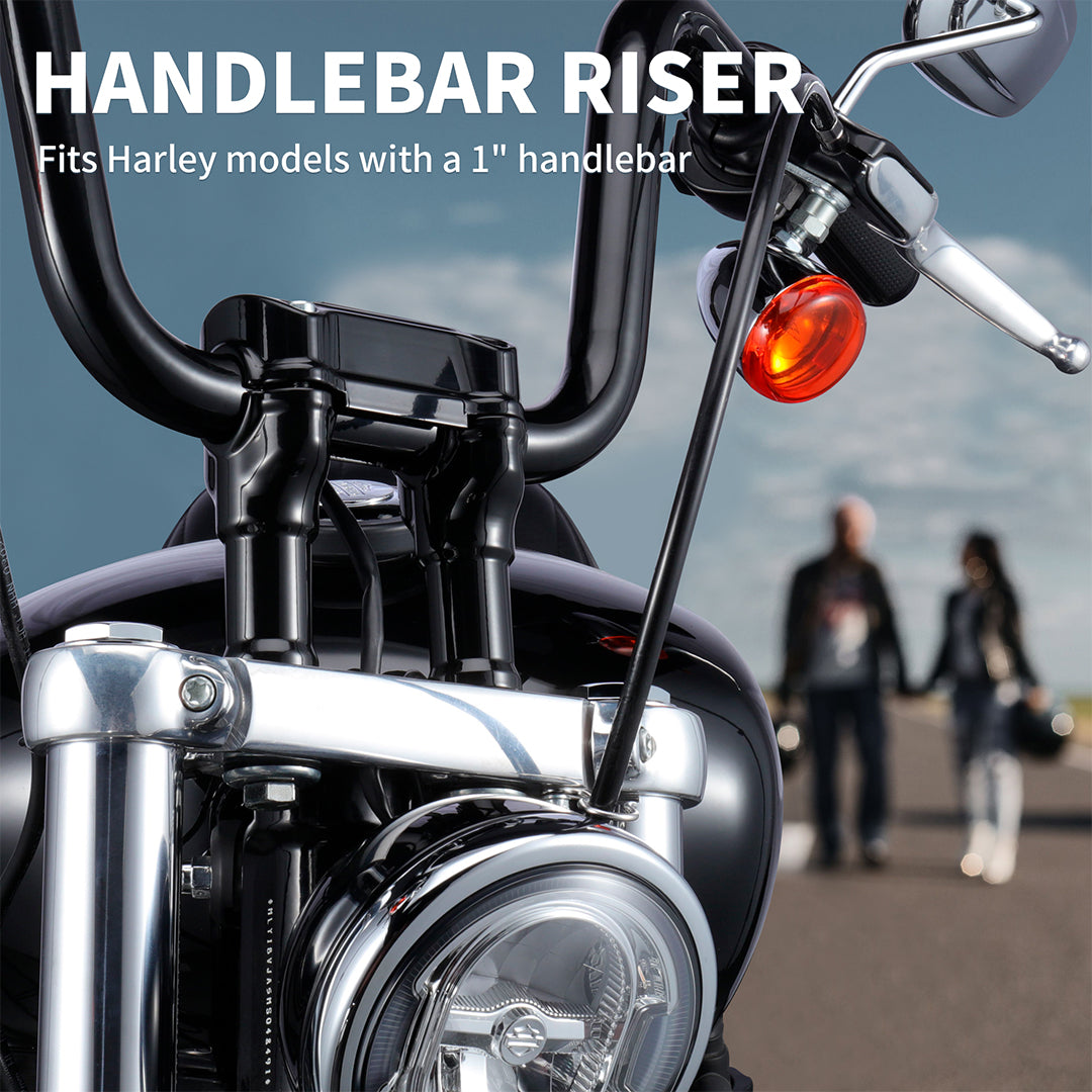 10" Handlebar Riser 1.25" Murdock Pullback Risers for Harley