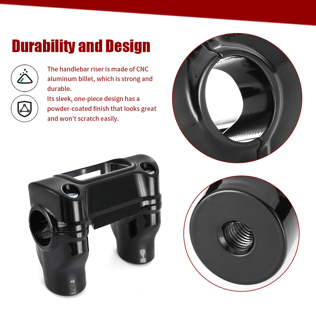 1.25" Pull Back Handlebar Risers for 2018-later Harley Softail
