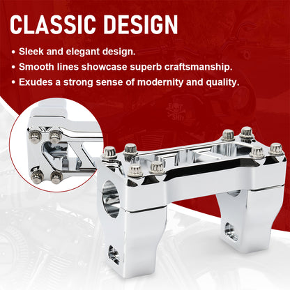 2/8/12 Inch Cafe Racer Handlebar Riser for Harley Dyna/Softail/Sportster
