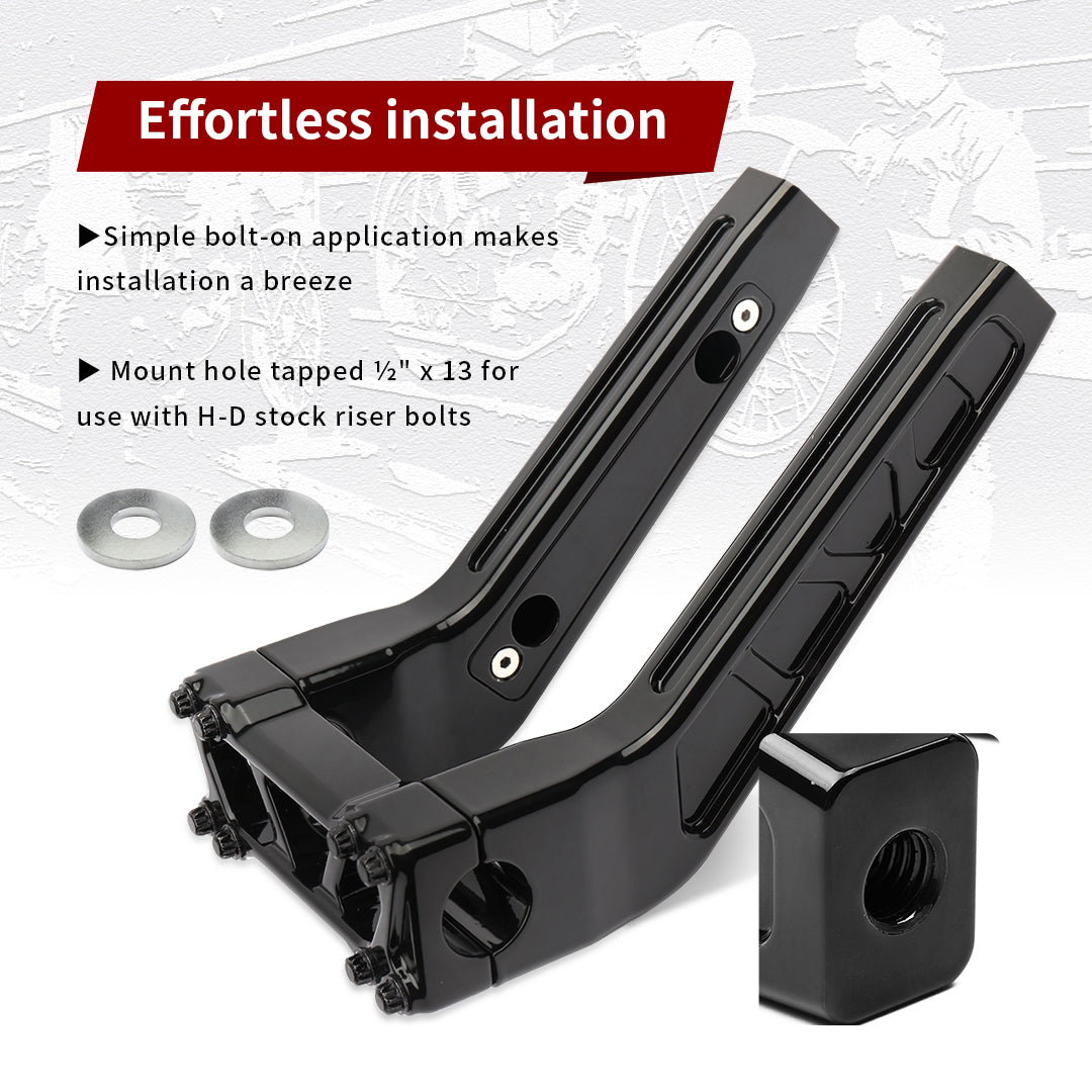 2/8/12 Inch Cafe Racer Handlebar Riser for Harley Dyna/Softail/Sportster
