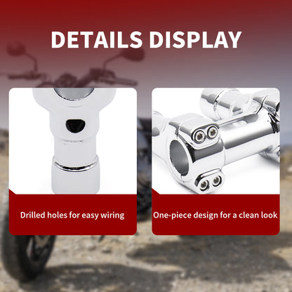 4/8/10/14 Inch Handlebar Risers for Harley Dyna/Softail/Sportster