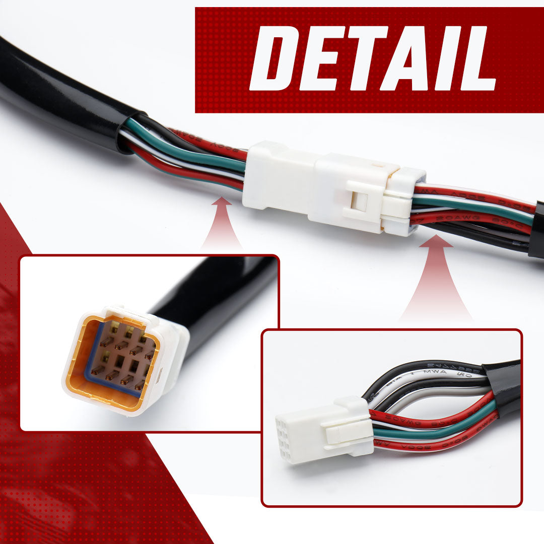 6/8/10/12/14/16 inch Handlebar Switch & Throttle-by-Wire Harness Extension Kit for 2020-Later Harley Touring
