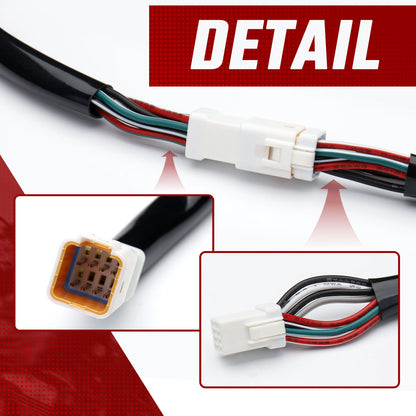 6/8/10/12/14/16 inch Handlebar Switch & Throttle-by-Wire Harness Extension Kit for 2020-Later Harley Touring