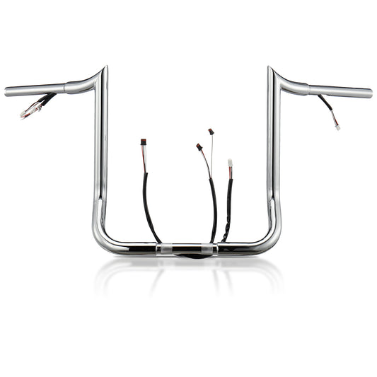 12"/14"/16" Prewired Meathook 1.25" Handlebars for 2016-2023 Harley Touring